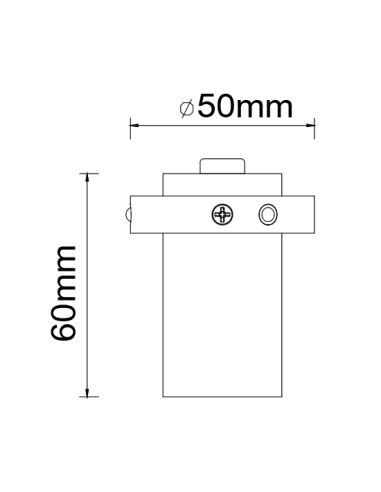 Foco LED TRIMASI 7W 3000K 400Lm oro, blanco o negro medidas