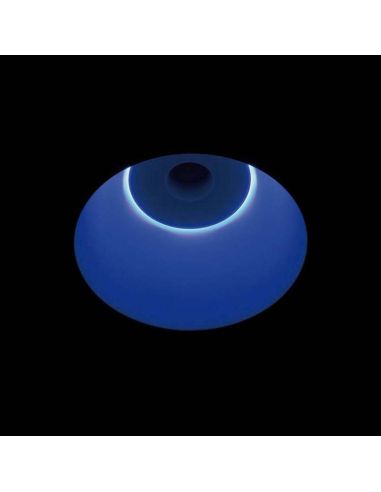 Encastré rond Lex Eco Blue 1 LED bleu Arkos Light pour plafond blanc | Éclairage LeonLeds