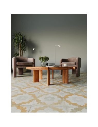 Salon Pied Sel sable blanc ou noir mat 123,5cm haut environnement