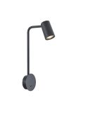 Applique murale sel noir mat