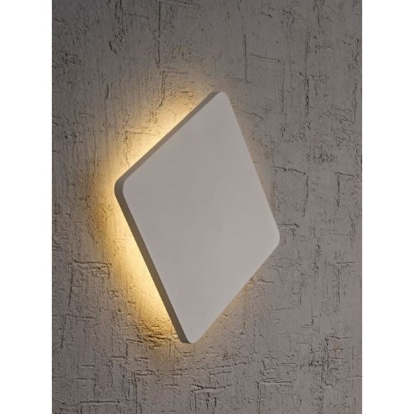 Aplique LED quadrado Bora Bora branco...