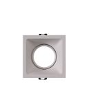 Empotrable cuadrado Comfort GU10 blanco mate 9,2 cm vista