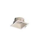 Empotrable cuadrado Comfort GU10 blanco mate 9,2 cm perspectiva