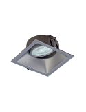 Empotrable cuadrado Comfort GU10plata 9,2 cm