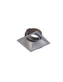 Empotrable cuadrado Comfort GU10plata 9,2 cm
