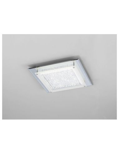 Plafón Crystal LED Mirror cromo pequeño 28cm 12W 4000K ambiente