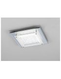 Plafón LED Crystal Mirror cromo mediano 36cm 4000K ambiente