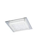 Plafon LED Cristal Espelho Médio Cromado 36cm 4000K