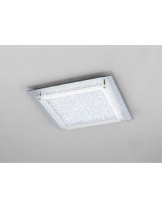 Plafón Led Crystal LED Mirror cromo grande 42cm 4000K 2