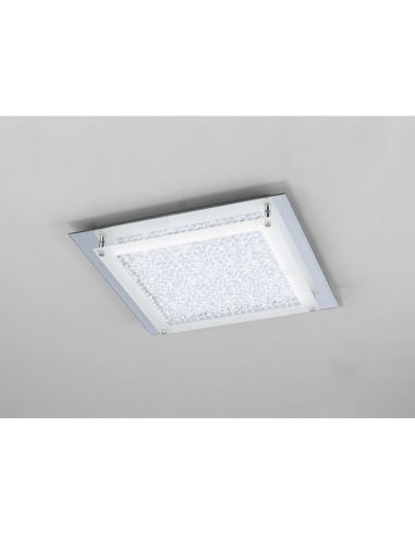 Luz de teto conduzida de cristal do espelho do diodo emissor de luz grande atmosfera do cromo 42cm 4000K