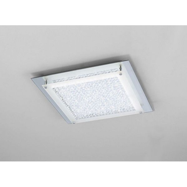 Luz de teto conduzida de cristal do espelho do diodo emissor de luz grande atmosfera do cromo 42cm 4000K