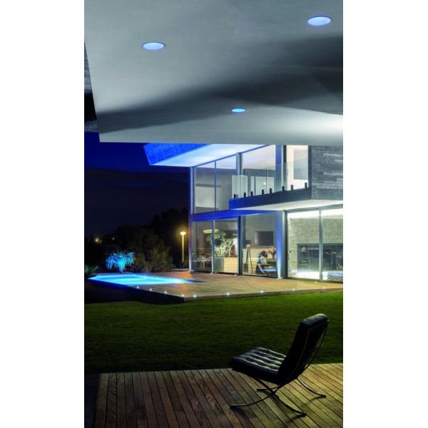 Downlight LED Lex Eco Blue 3 24w redondo blanco Empotrable luz azul apagado de diseño moderno | LeonLeds