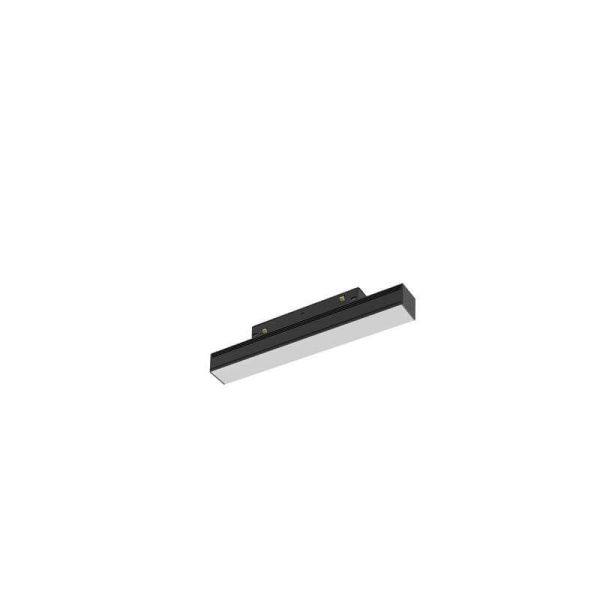 Foco lineal difusor LED carril magnético negro Magneto 8W 4000k