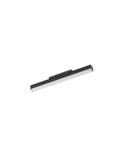 Foco lineal difusor LED carril magnético negro Magneto 16W 4000k
