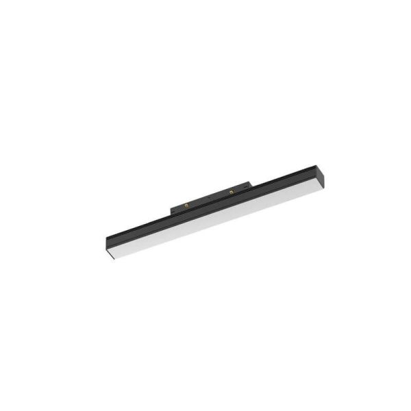 Foco lineal difusor LED carril magnético negro Magneto 16W 4000k