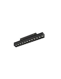 Foco lineal COB LED carril magnético negro Magneto 4000K 12