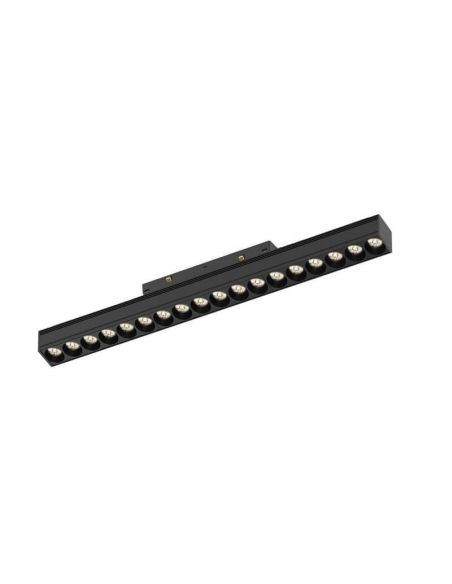 Spot linear COB LED trilho magnético preto Magneto 4000K 18w