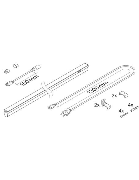 Accesorios Regleta LED T5 Compacta 12W de 90CM con Interruptor Ledvance | LeonLeds