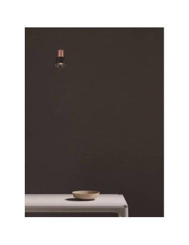 Lámpara colgante GRUISSAN 5W 3000K negra/oro ambiente