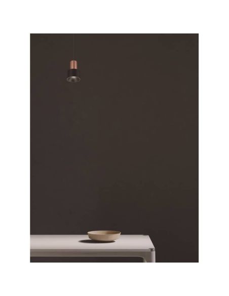 Lámpara colgante GRUISSAN 5W 3000K negra/oro ambiente