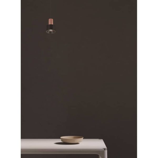 Lámpara colgante GRUISSAN 5W 3000K negra/oro ambiente