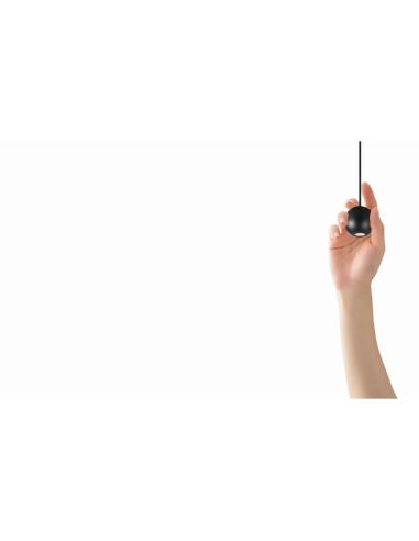 Luminária pendente bola GRUISSAN 5W 3000K tamanho preto ou branco