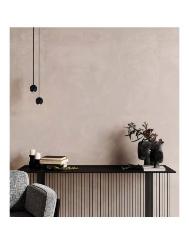 Suspension boule GRUISSAN 5W 3000K noire ou blanc ambiant