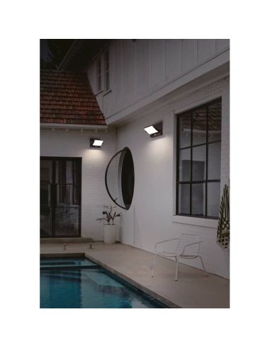 Aplique LED exterior COOPER giro arriba a abajo 350º ↕️ 20W 3000K blanco/negro con/sin sensor