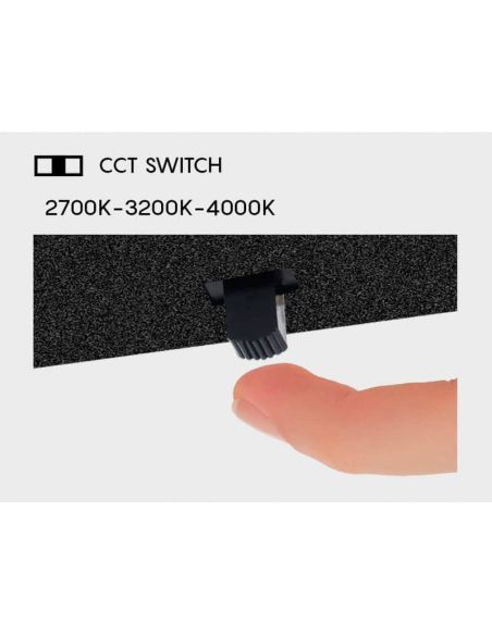 Aplique LED de pared NELSON negro/blanco 16W/24W 2700K-3200K-4000K