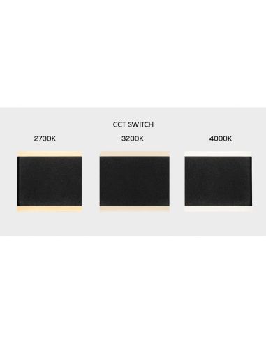 Aplique LED de pared NELSON negro/blanco 16W/24W 2700K-3200K-4000K