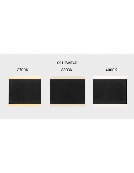 Aplique LED de pared NELSON negro/blanco 16W/24W 2700K-3200K-4000K