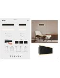 Aplique LED de pared NELSON negro/blanco 16W/24W 2700K-3200K-4000K