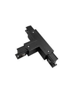 Raccordement d'alimentation en T noir ou blanc Rails Eco triphasés Polarité externe gauche