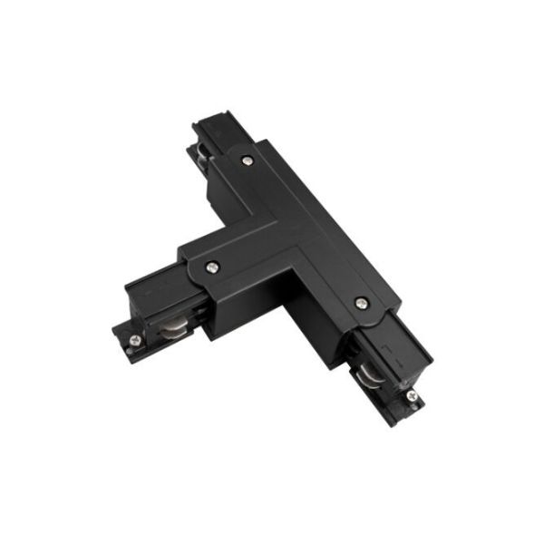 Raccordement d'alimentation type T noir ou blanc Rails Eco triphasés Polarité externe droite