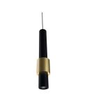 Lámpara colgante CLIFTON 7W 3000K negro-oro