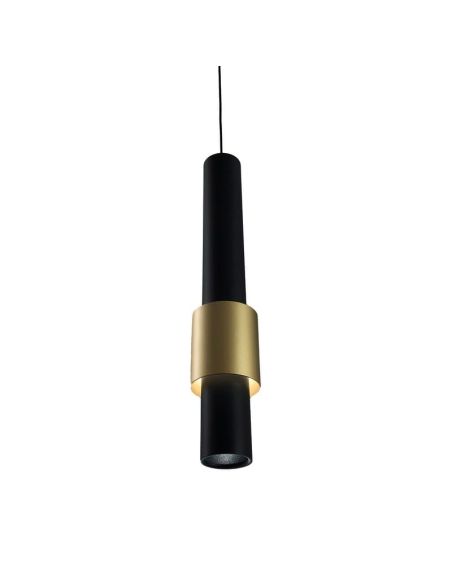 Suspension CLIFTON 7W 3000K noir-or