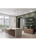Lámpara colgante CLIFTON 7W 3000K blanco O negro-oro AMBIENTE
