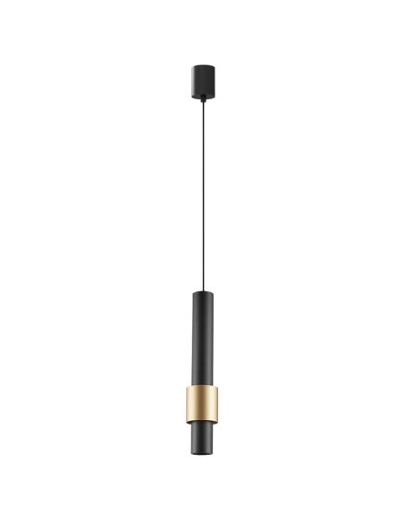 Lámpara colgante CLIFTON 7W 3000K negro-oro