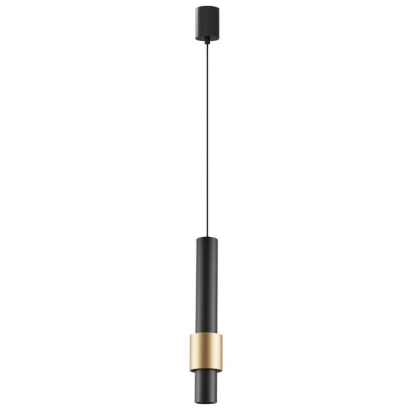 Lámpara colgante CLIFTON 7W 3000K negro-oro