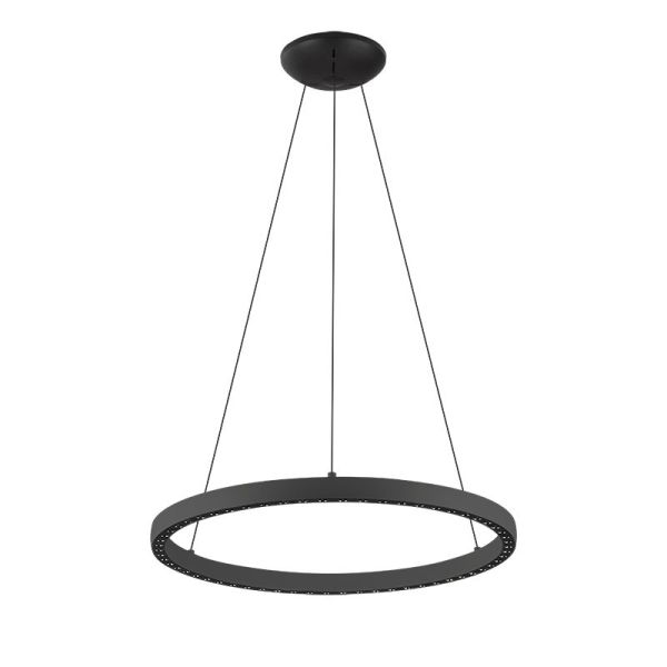 Lámpara de Techo LED Colgante RIUMAR redondo 40+15W 3000K 62,8cm Ø negro