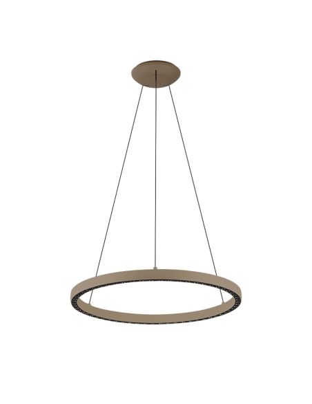 Lámpara de Techo LED Colgante RIUMAR redondo 40+15W 3000K 62,8cm Ø arena