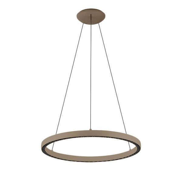 RUIMAR Suspension LED Rond 40+15W 3000K 62,8cm Ø sable