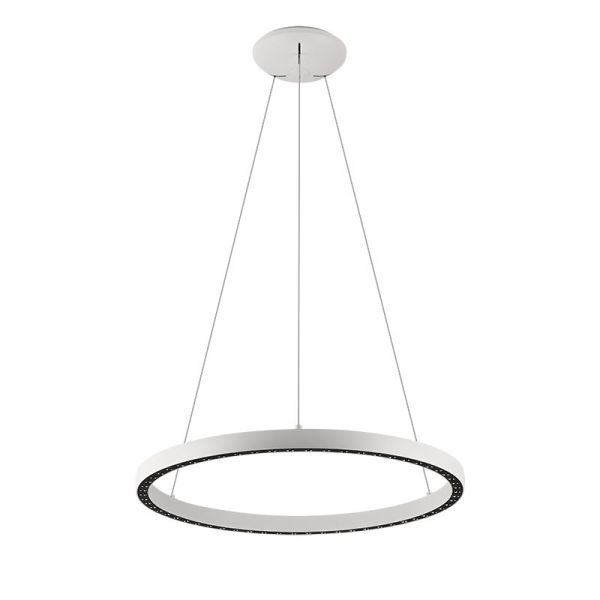 Lámpara de Techo LED Colgante RIUMAR redondo 40+15W 3000K 62,8cm Ø blanco