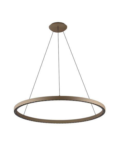 Lámpara de Techo LED Colgante RIUMAR redondo 60+20W 3000K 92,8cm Ø arena