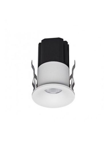 Luminária embutida LED HURGADA 7W 2700K/3000K/4000K branca ou preta