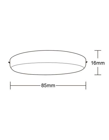 Downlight  LED Empotrable ALGARVE 3000K blanco 8W
