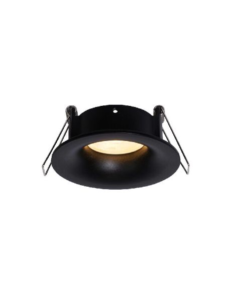 Spot encastré rond noir TAVIRA GU10 IP54 max. 12W 8,5x8,5x4cm