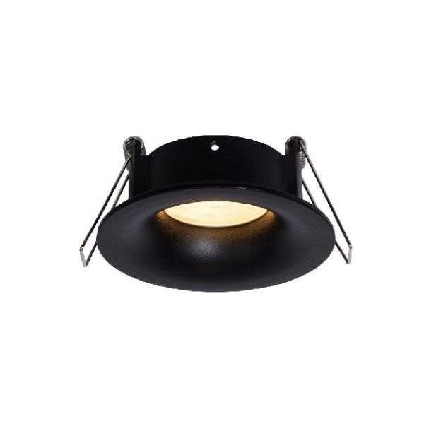 Empotrable TAVIRA GU10 redondo negro IP54 máx. 12W 8,5x8,5x4cm