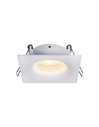 Empotrable TAVIRA GU10 cuadrado blanco IP54 máx. 12W 4,8x8,5cm
