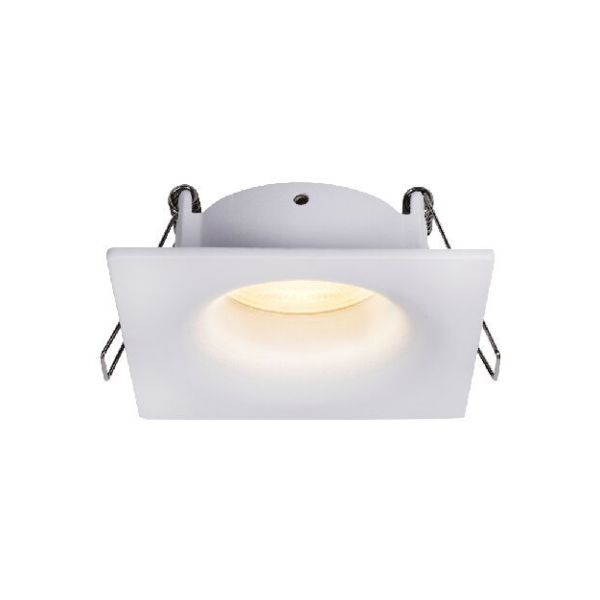 Empotrable TAVIRA GU10 cuadrado blanco IP54 máx. 12W 4,8x8,5cm